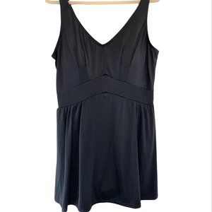 BEACH BELLE Black Swimdress Padded Chest 24W